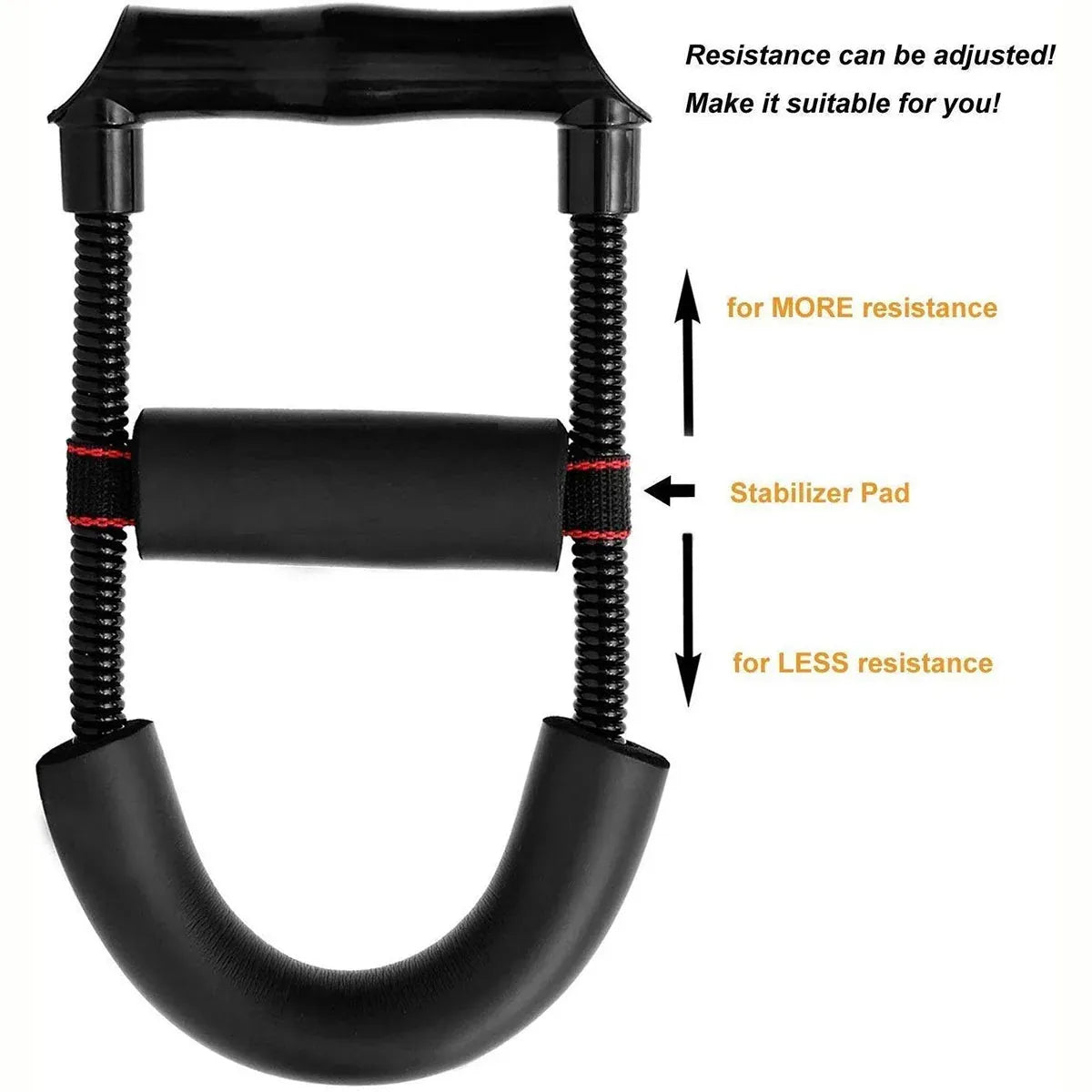 Adjustable 3Level Wrist Strengthener Grip Strength Trainer for Hand Exercise Use - Silver