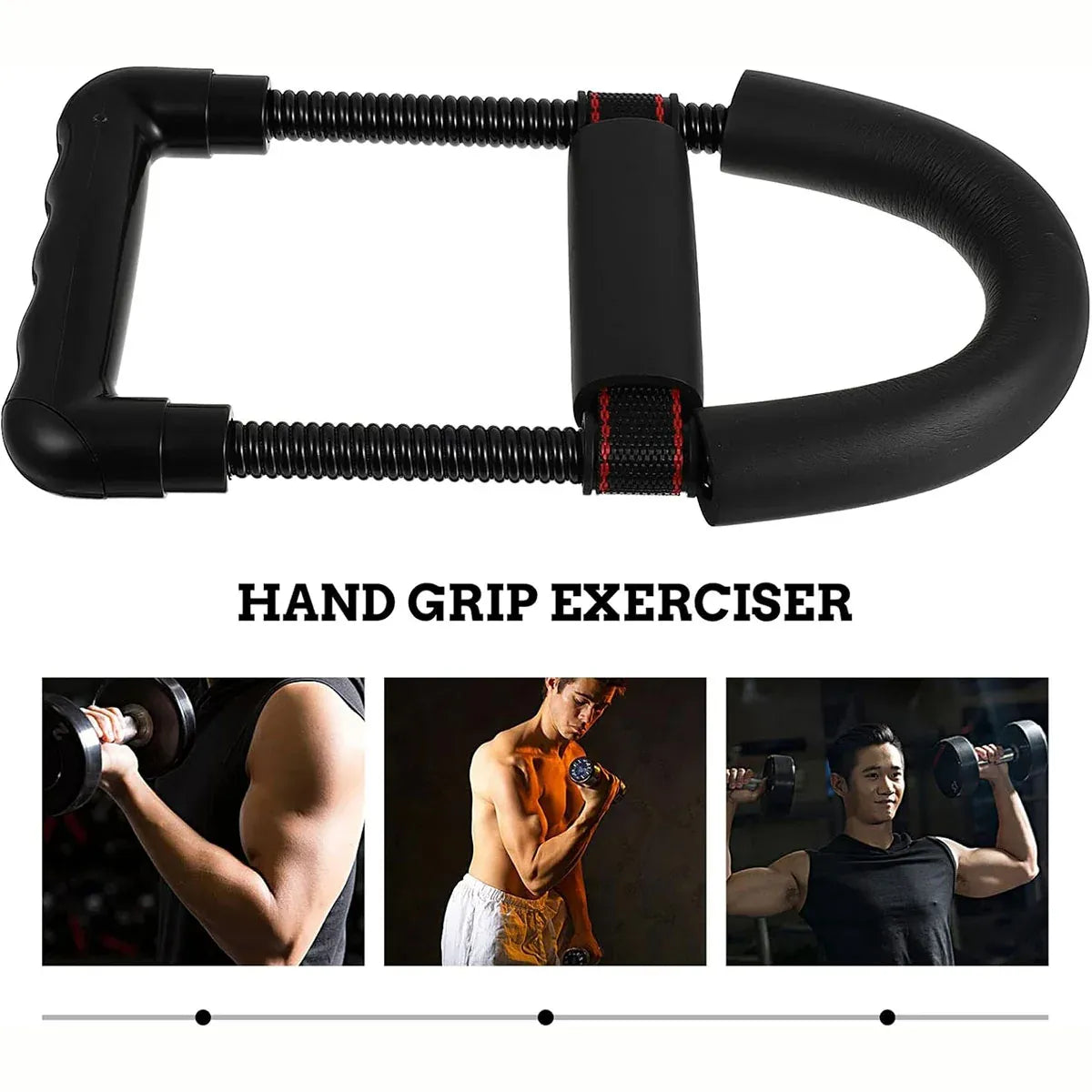 Adjustable 3Level Wrist Strengthener Grip Strength Trainer for Hand Exercise Use - Silver