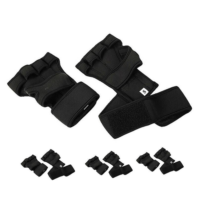 Weight Lifting Training Gloves Women Men Fitness Sports Body Building Gym Gloves - L