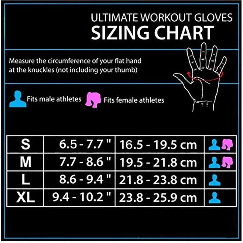 Weight Lifting Training Gloves Women Men Fitness Sports Body Building Gym Gloves - L
