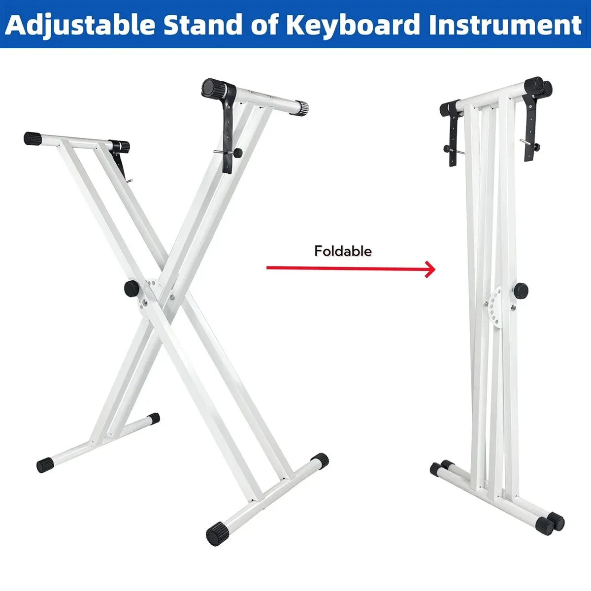 White Electronic Keyboard Stand Electronic Keyboard Stand for Home Studio
