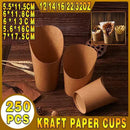 French Fries Holder Kraft Paper Cups Holder Disposable Paper Cups - 32OZ