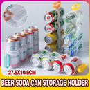 Beer Soda Can Storage Holder Kitchen Fridge Space Saver Rack Organizer 1-3PCS - Green