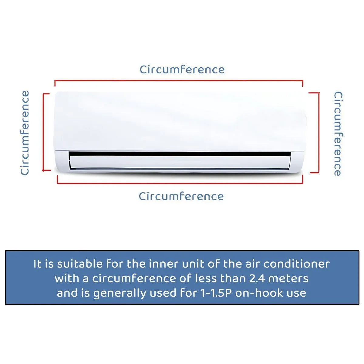 Waterproof Air Conditioner Cleaning Cover for Wall Mounted Units 1 to 1.5P