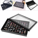 100 Slot Jewelry Ring Earring Storage Box Display Organizer Case Tray Holder - 1PC