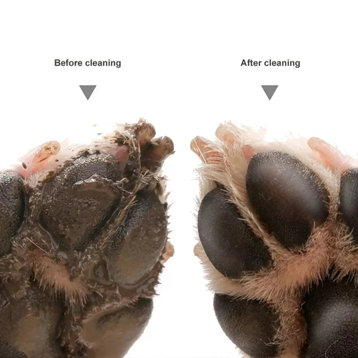 Pet Foot Wash Cup Automatic No-Rub Paw Cleaner Cat Dog Paw Washing Cup Clean - Grey