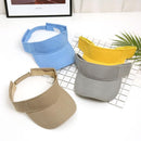 Women Adjustable UV Protection Sport Visor Cap Beach Sun Hat New Stylish Design - Orange