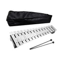 4-Piece 15-Note Glockenspiel Set with Mallets and Carry Bag