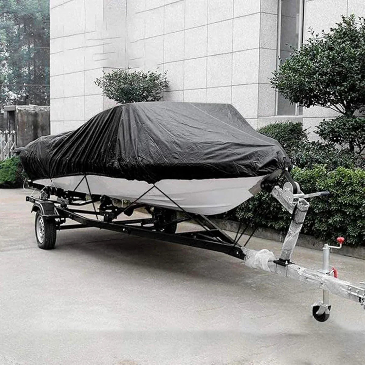 Boat Cover Model Waterproof Outdoor Yacht Dust Protector Hull Shield Blue Tarp - 530x290cm