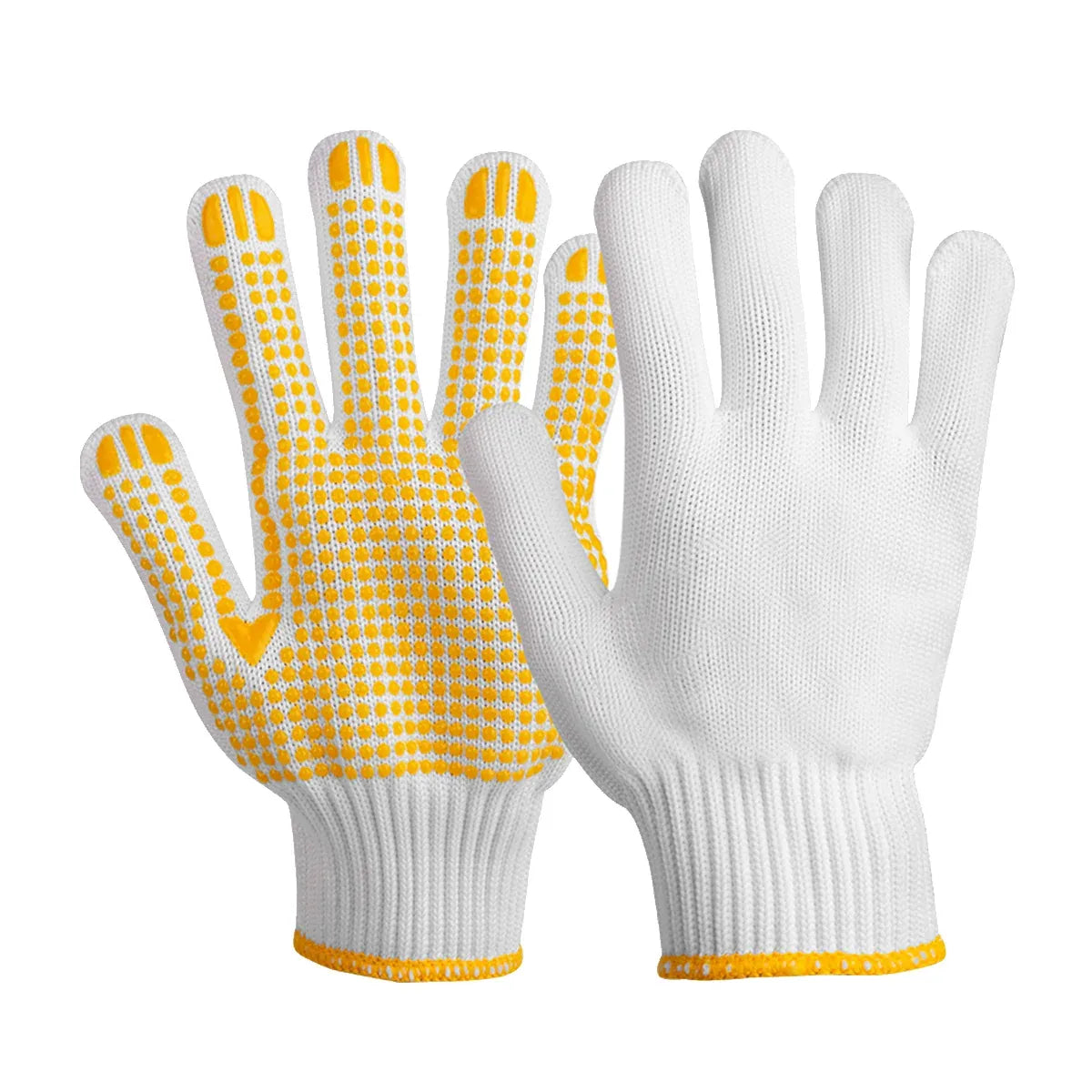 Wear Resistant Anti Slip Dotted Work Gloves for Home Garden Tasks