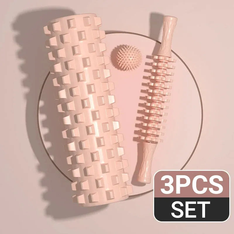 3PCS Exercise Foam Roller Set for Tension Relief and Flexibility