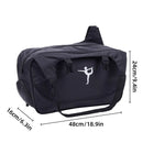Yoga Mat Bag Large Capacity Sports Backpack Casual Gym Travel Print Backpack - Black