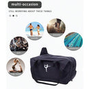 Yoga Mat Bag Large Capacity Sports Backpack Casual Gym Travel Print Backpack - Black