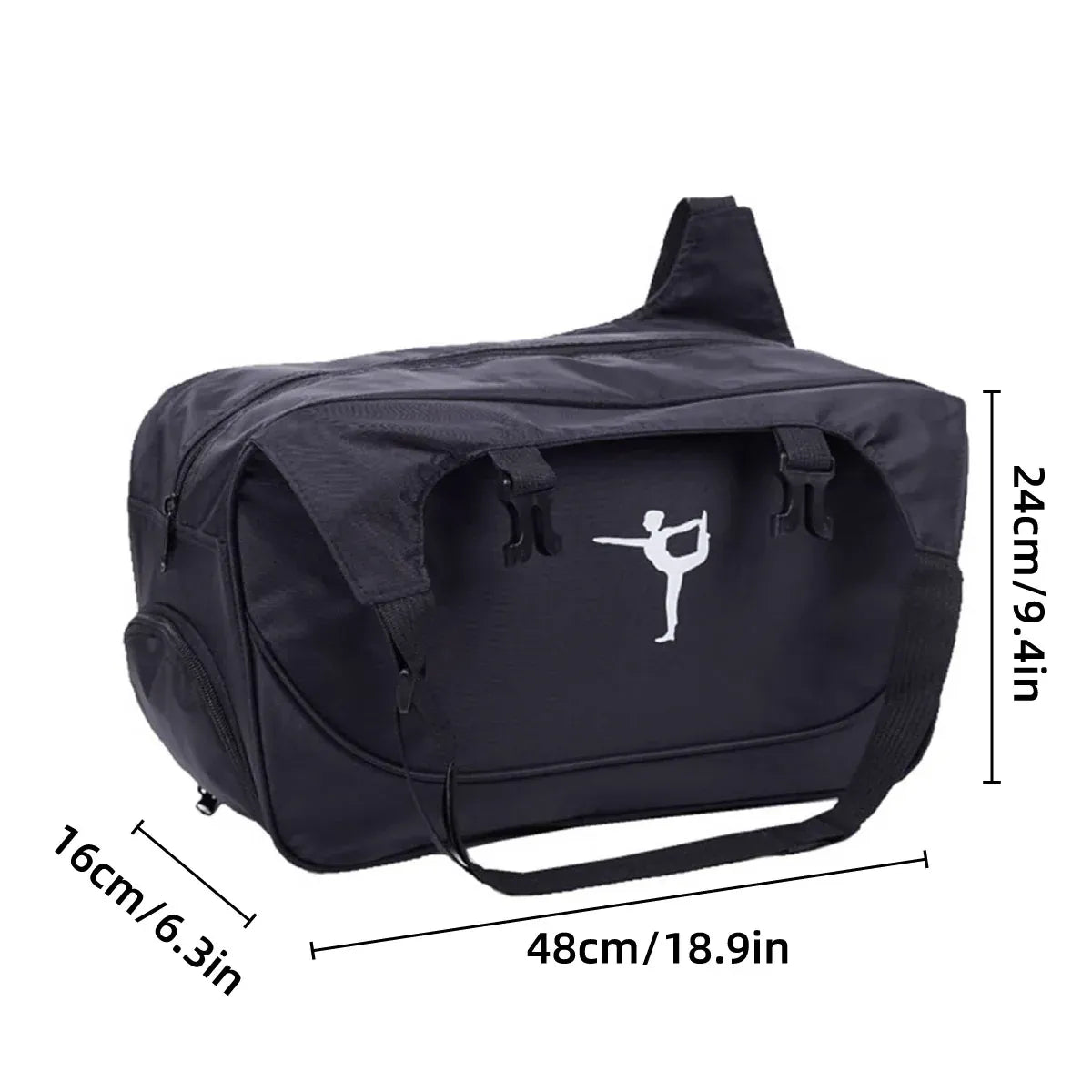 Yoga Mat Bag Large Capacity Sports Backpack Casual Gym Travel Print Backpack - Blue