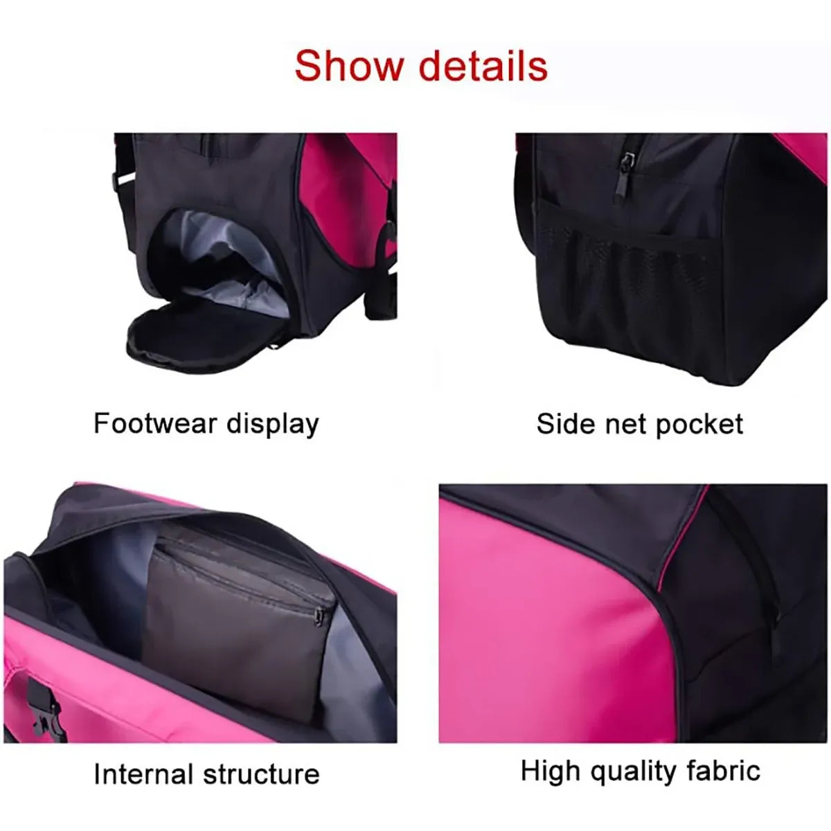 Yoga Mat Bag Large Capacity Sports Backpack Casual Gym Travel Print Backpack - Blue