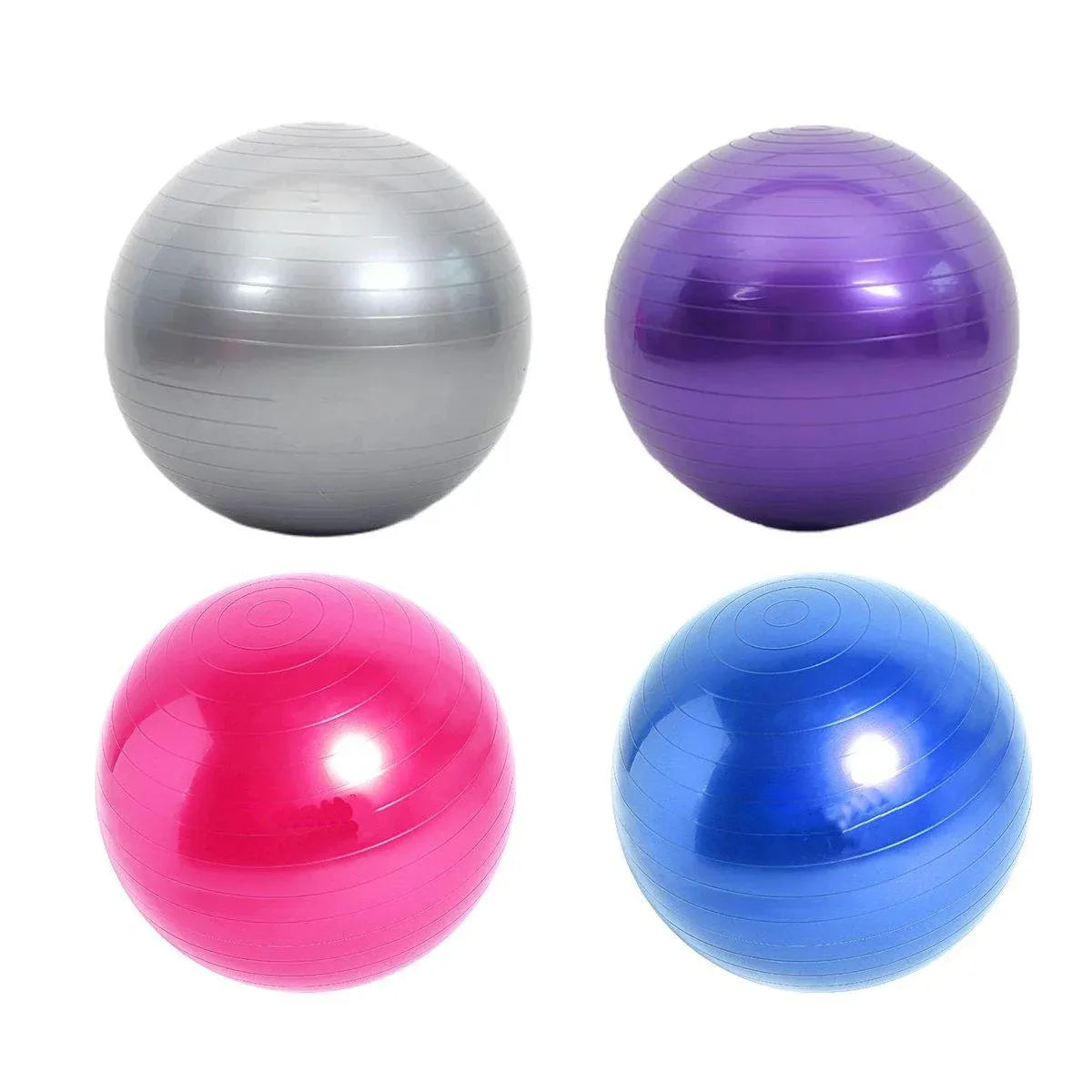 Explosion-Proof Thickened Inflatable Yoga Ball Massage Fitness Stability Ball - Blue - 65cm