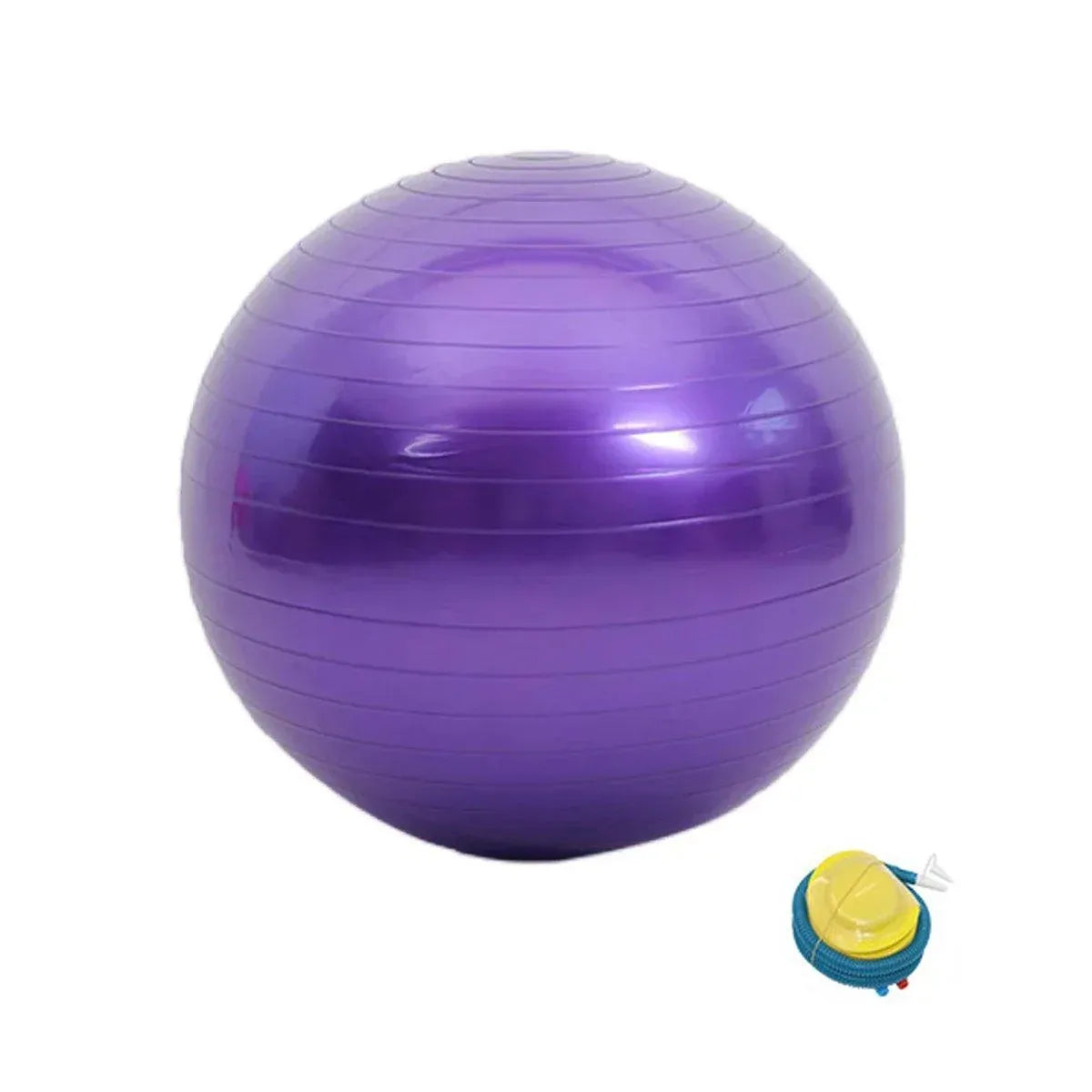 Explosion-Proof Thickened Inflatable Yoga Ball Massage Fitness Stability Ball - Purple - 65cm