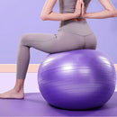 Explosion-Proof Thickened Inflatable Yoga Ball Massage Fitness Stability Ball - Purple - 65cm