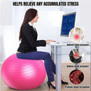 Explosion-Proof Thickened Inflatable Yoga Ball Massage Fitness Stability Ball - Purple - 75cm