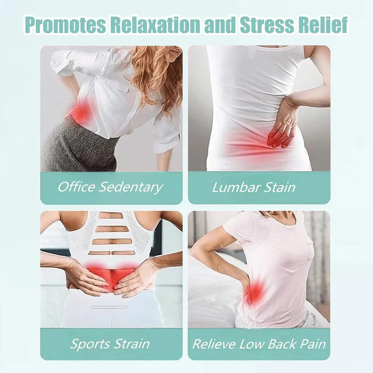 Ergonomic Neck and Back Support Stretcher for Relaxation and Posture - Pink