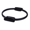 6 Colours Pilates Yoga Ring Magic Circle Fitness Equipment for Toning Slim Legs - Black