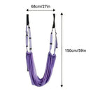 Air Yoga Rope Elastic Stretch Belt Inversion Training Strap Handstand Fitness - Pink