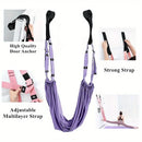 Air Yoga Rope Elastic Stretch Belt Inversion Training Strap Handstand Fitness - Pink