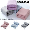 Sports Fitness Ultra Fine Fiber Sweat-Absorbent Diamond Pattern Yoga Towel - Pink