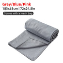 Sports Fitness Ultra Fine Fiber Sweat-Absorbent Diamond Pattern Yoga Towel - Pink