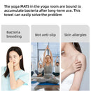 Sports Fitness Ultra Fine Fiber Sweat-Absorbent Diamond Pattern Yoga Towel - Pink
