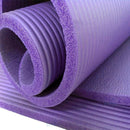 10MM Thick Durable NBR Yoga Mat for Gym and Pilates - Black