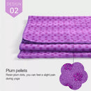 Non Slip Yoga Towel Mat Microfiber Fitness Gym Exercise Blanket with Carry Bag - Light Purple