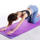 Non Slip Yoga Towel Mat Microfiber Fitness Gym Exercise Blanket with Carry Bag - Light Purple