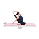 Non Slip Yoga Towel Mat Microfiber Fitness Gym Exercise Blanket with Carry Bag - Light Purple