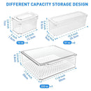 Refrigerator Storage Box Set Fruit Vegetable Fresh Keeper Kitchen Organizer Use