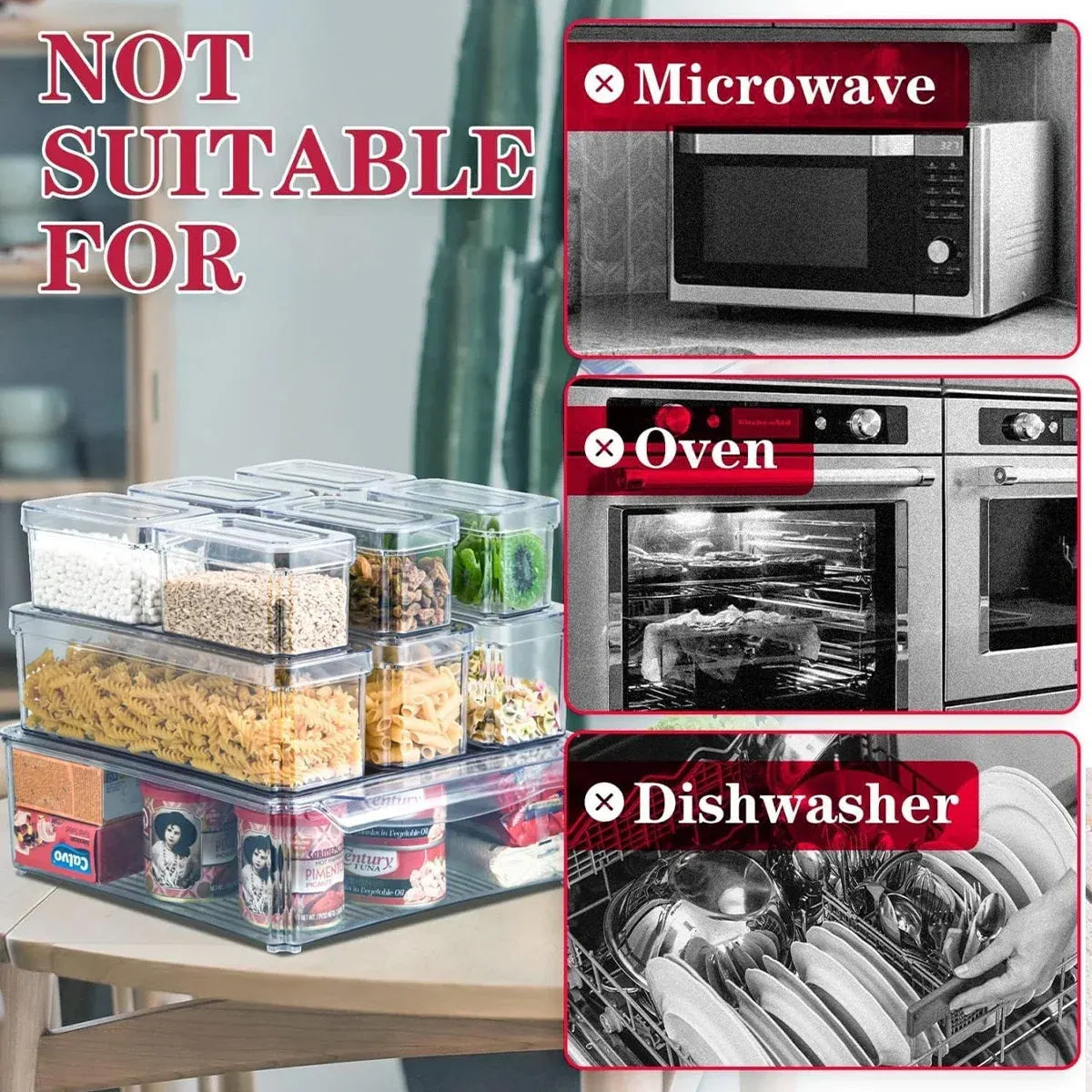 Refrigerator Storage Box Set Fruit Vegetable Fresh Keeper Kitchen Organizer Use