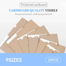 20PCS Corrugated Cardboard Boxes 2 Sizes for Ecommerce Storage Packing Sturdy - 145 x 85 x 105mm
