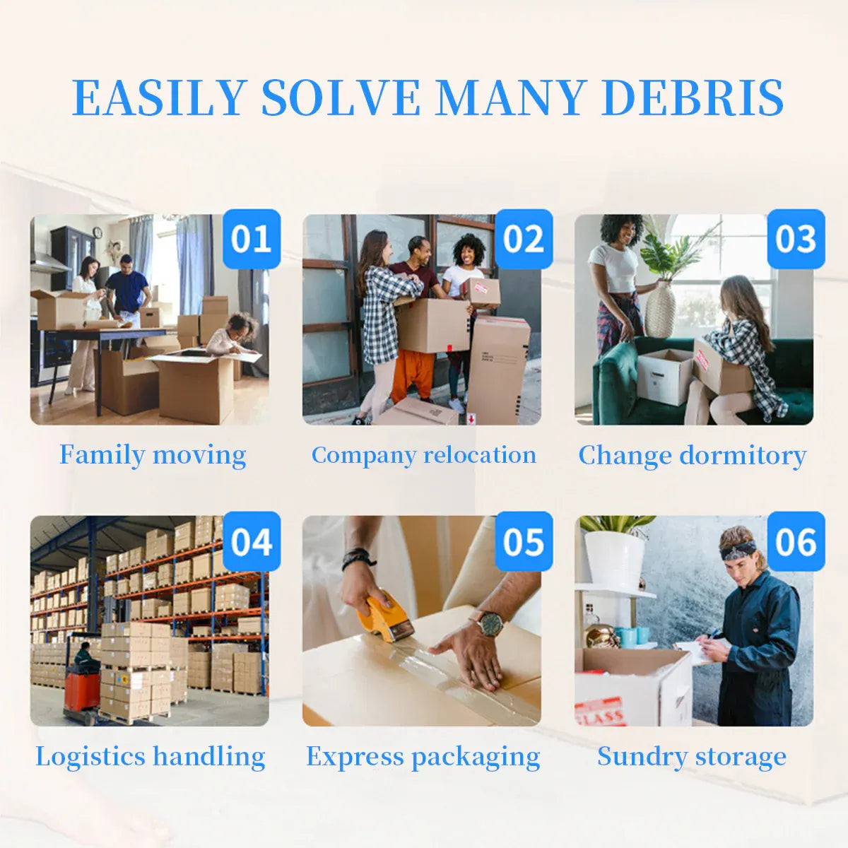 20PCS Corrugated Cardboard Boxes 2 Sizes for Ecommerce Storage Packing Sturdy - 210 x 110 x140mm