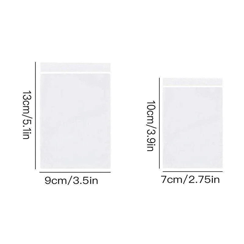 100X Bulk Clear Resealable PE Plastic Zip Bags - 20*28cm 100PCS