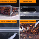 50PCS Clear Reusable Zipper Bags Thick Food Grade PE Storage Bags for Snack Fruit - 30x23cm