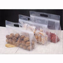 50PCS Clear Reusable Zipper Bags Thick Food Grade PE Storage Bags for Snack Fruit - 30x23cm