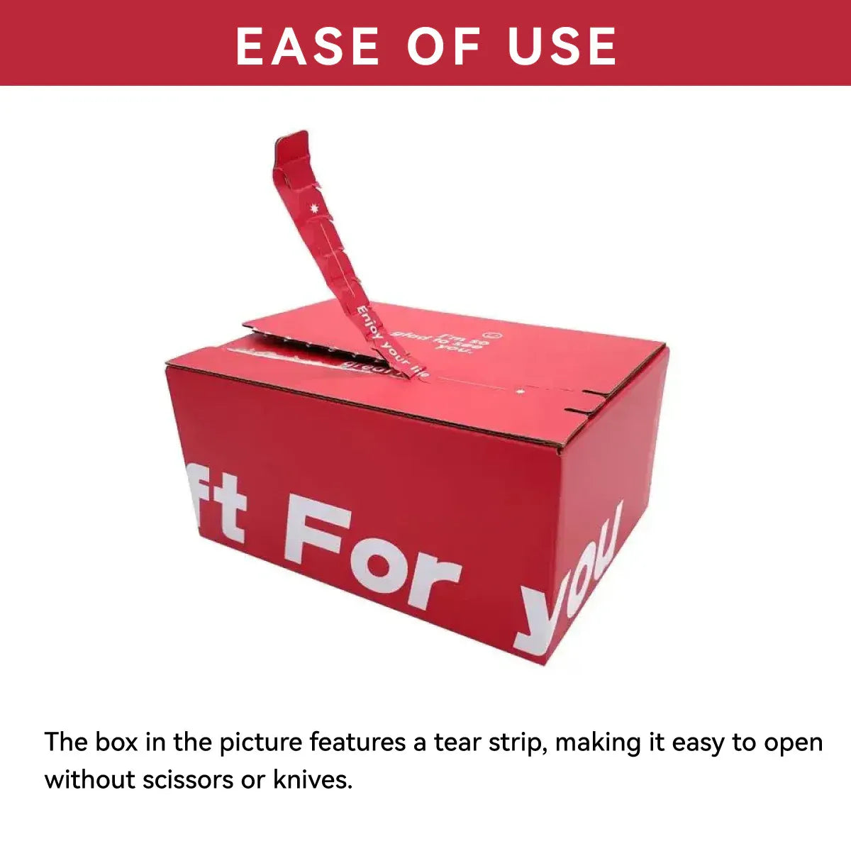 10PCS Corrugated Cardboard Boxes Zipper Closure Sturdy For Shipping Packaging - Red