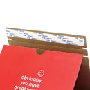 10PCS Corrugated Cardboard Boxes Zipper Closure Sturdy For Shipping Packaging - Red