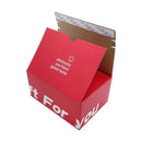 10PCS Corrugated Cardboard Boxes Zipper Closure Sturdy For Shipping Packaging - White