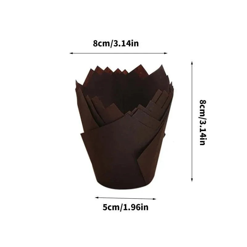 1000PCS Grease-proof Cupcake Liners Muffin Cup Cake Paper Cup Large - Cowhide
