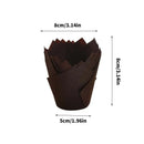 1000PCS Grease-proof Cupcake Liners Muffin Cup Cake Paper Cup Large - Cowhide