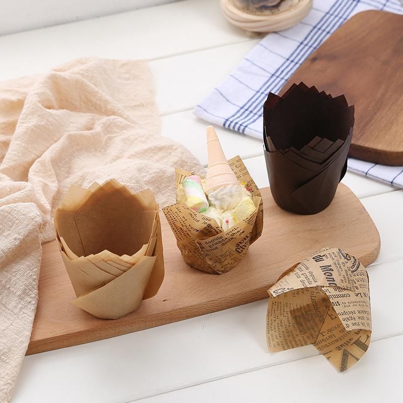 1000PCS Grease-proof Cupcake Liners Muffin Cup Cake Paper Cup Large - Cowhide