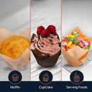 1000PCS Grease-proof Cupcake Liners Muffin Cup Cake Paper Cup Large - Cowhide