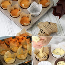 1000PCS Grease-proof Cupcake Liners Muffin Cup Cake Paper Cup Large - Cowhide