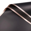 100PCS Waterproof Flower Gift Wrapping Paper Florist Bouquet Craft Packaging - Black
